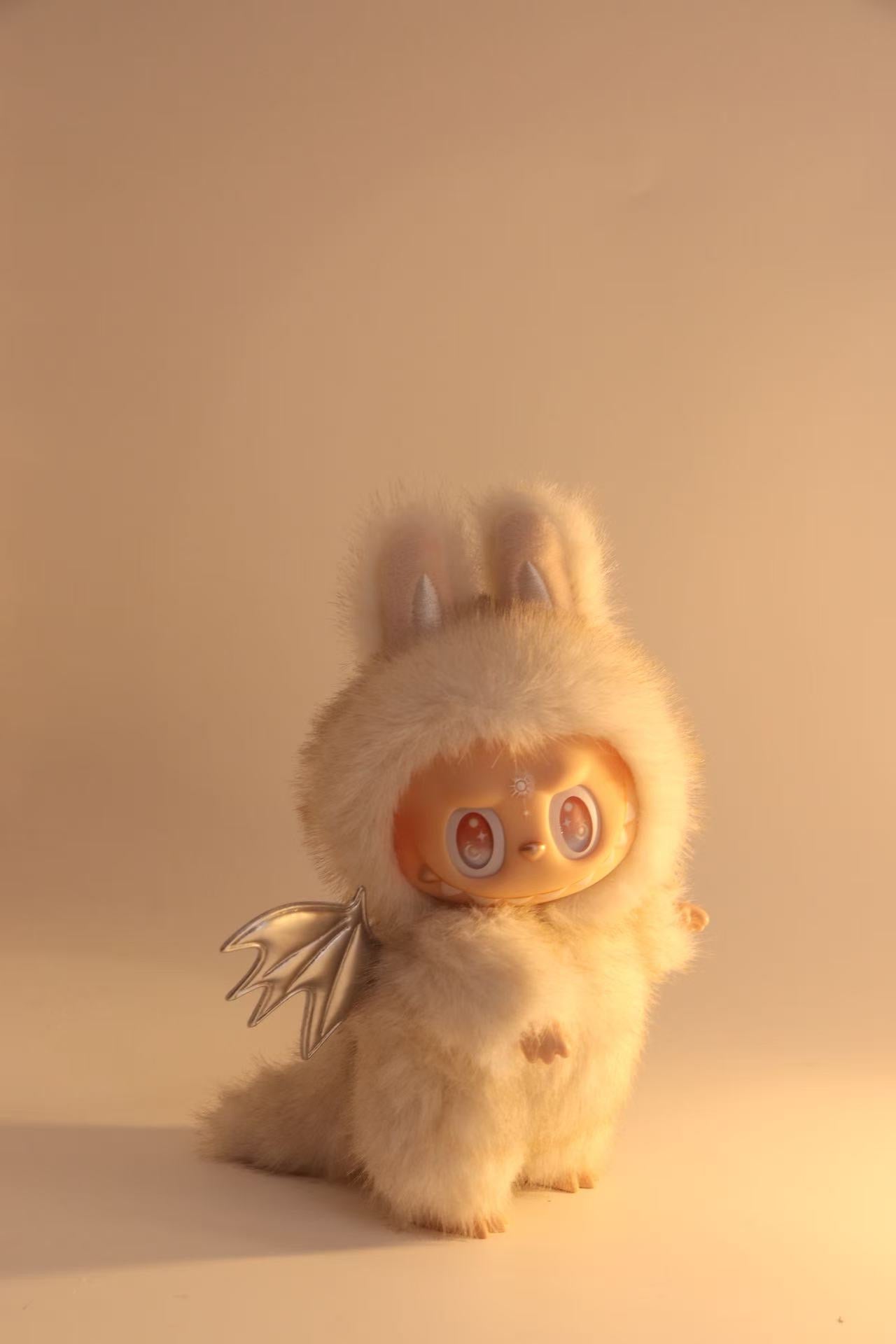 Custom Labubu Fluffy White-Jiangjiang