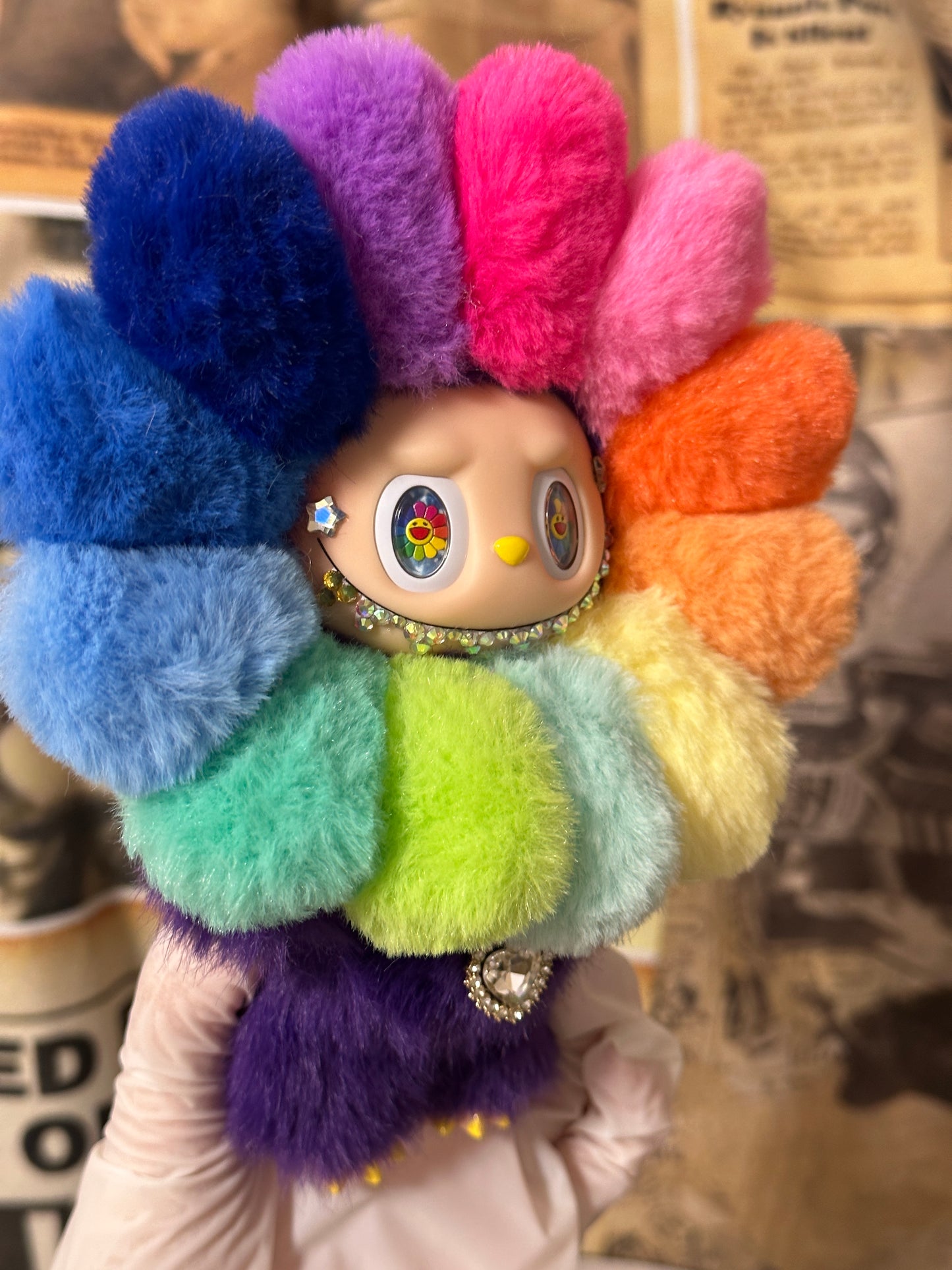 Custom Labubu x Takashi Murakami Sunflower - April