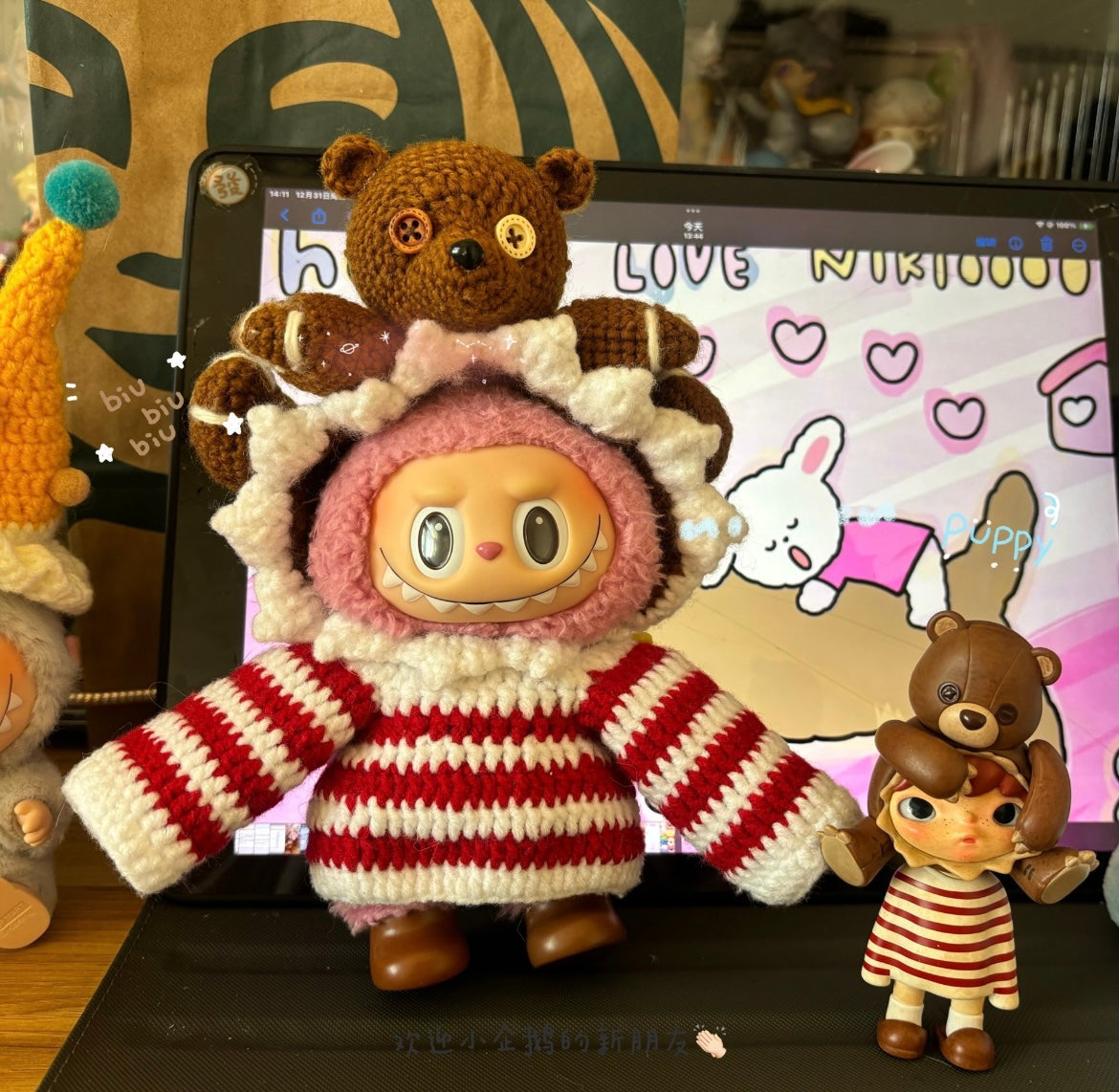 Labubu Bear & Panda Outfit