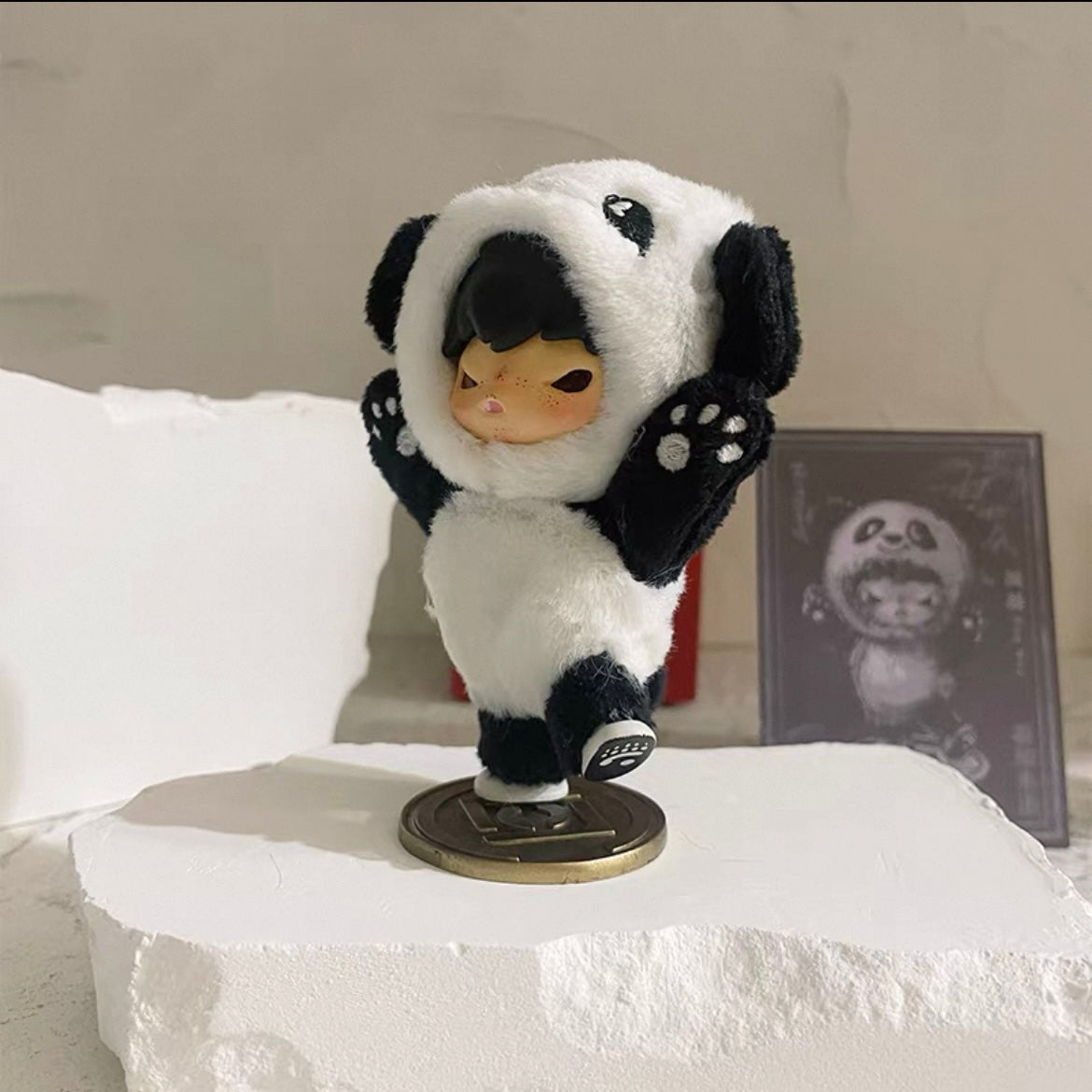 Custom Hirono Secret Fluffy Bear Figure-Emo