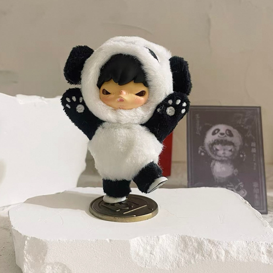 Custom Hirono Secret Fluffy Bear Figure-Emo