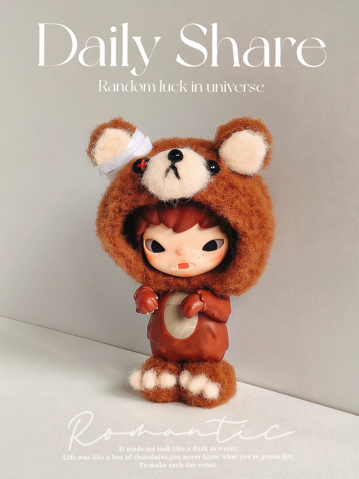 Hirono Fluffy Bear Headpiece-BeiChen