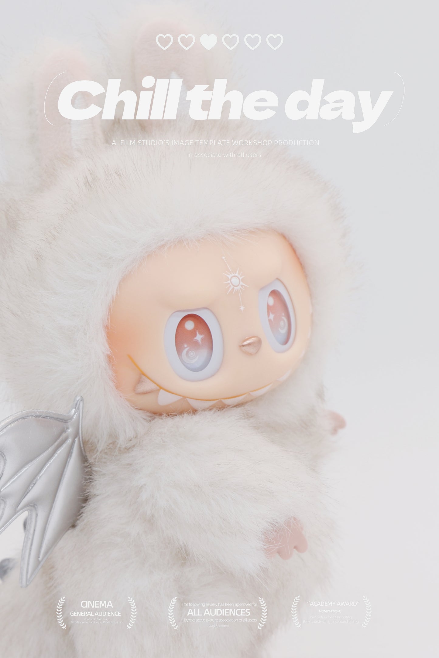 Custom Labubu Fluffy White-Jiangjiang