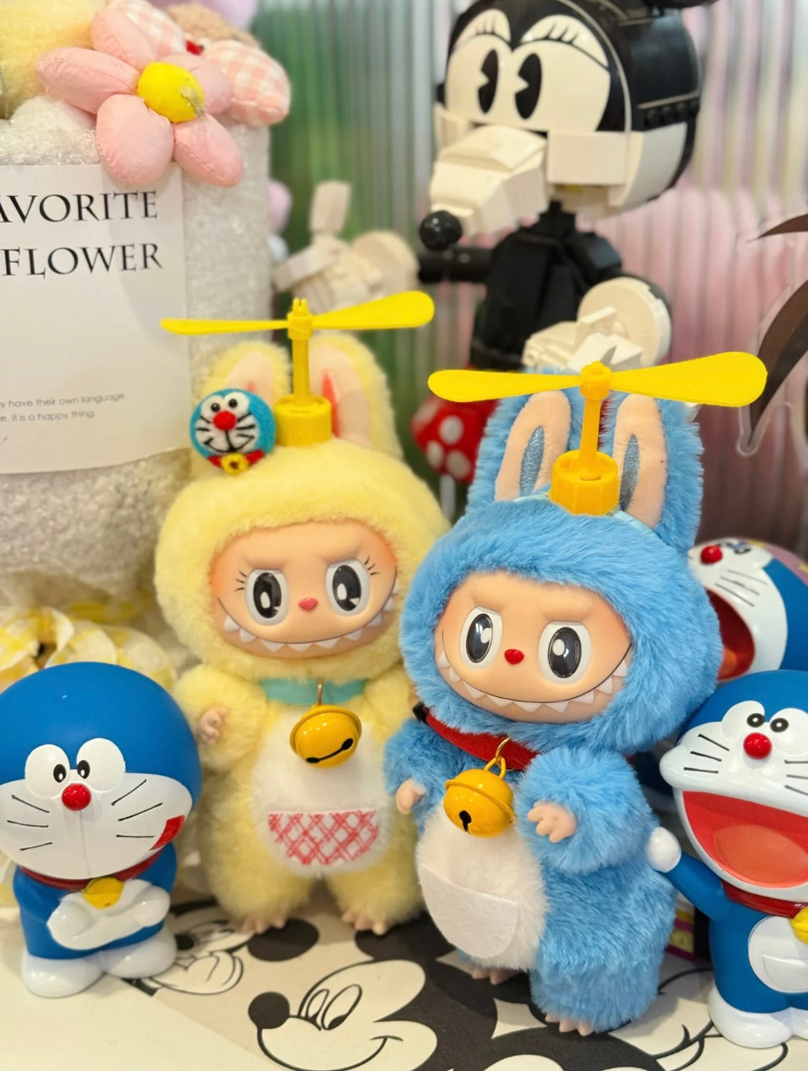Custom Labubu Doraemon and Dorami-Yaoyao