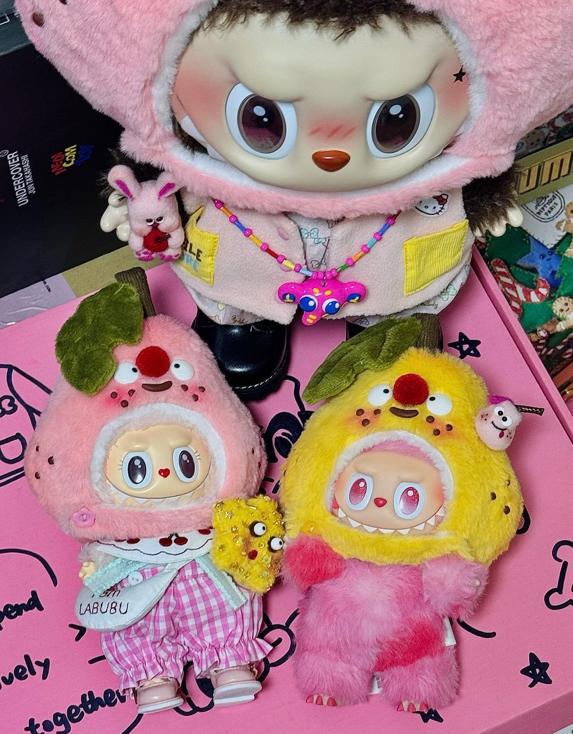 Labubu Pink&Yellow Pear Headpiece-Ye Chestnut