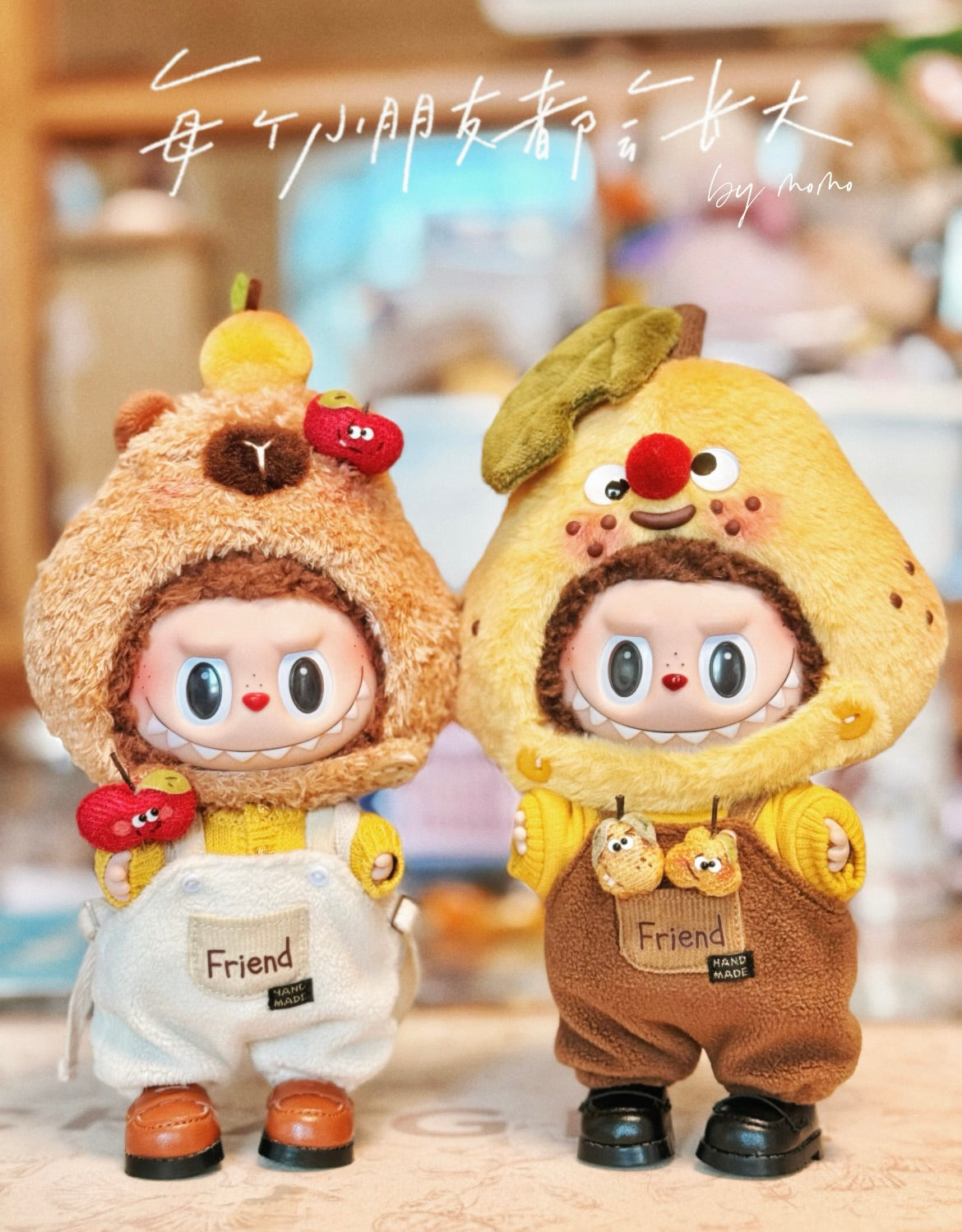 Labubu Pink&Yellow Pear Headpiece-Ye Chestnut