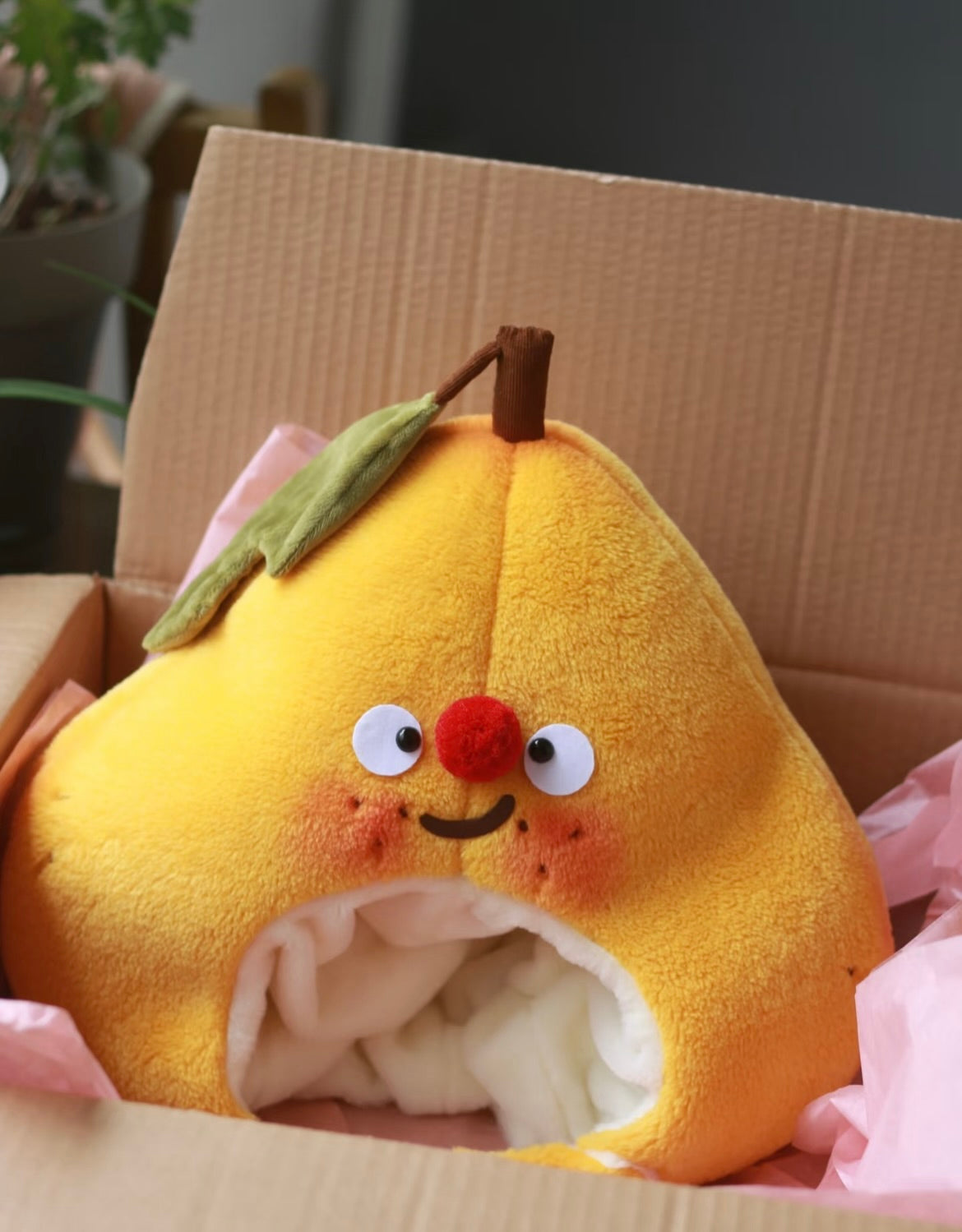 Labubu Pink&Yellow Pear Headpiece-Ye Chestnut