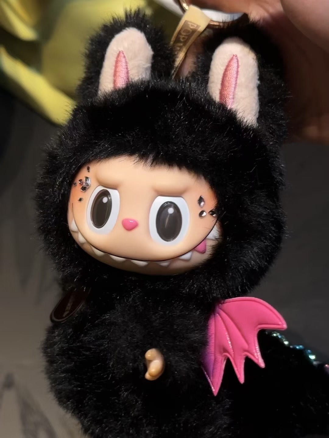 Custom Labubu Black Pink Diamonds - A Xing