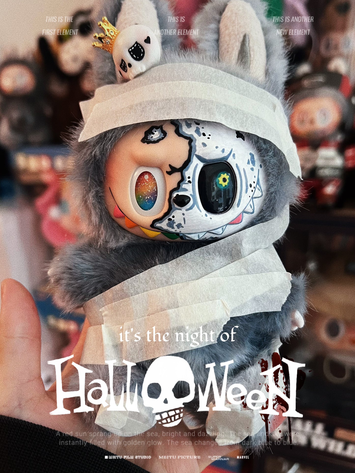 Custom Labubu x Glow-in-the-dark Labubu