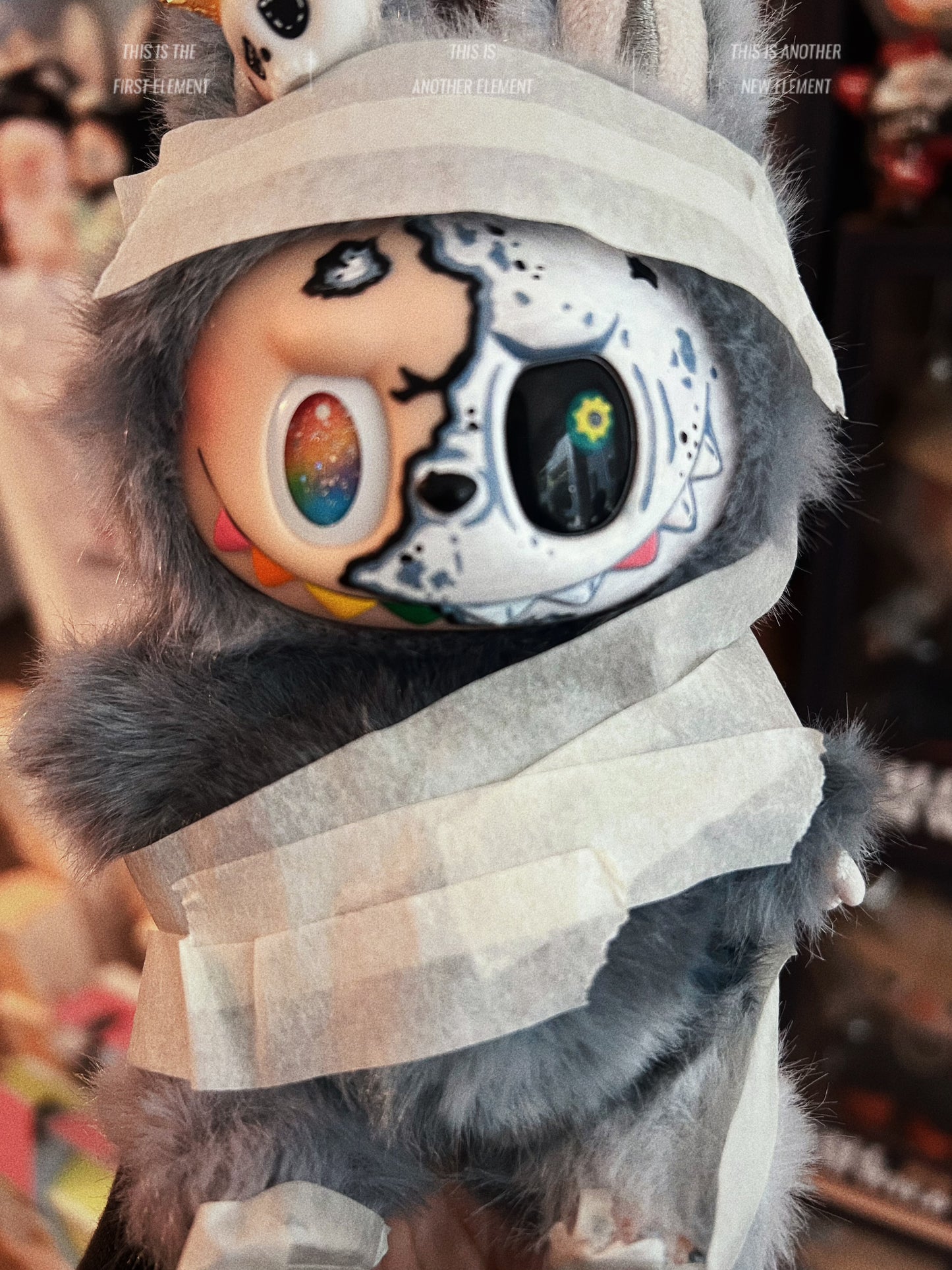 Custom Labubu x Glow-in-the-dark Labubu