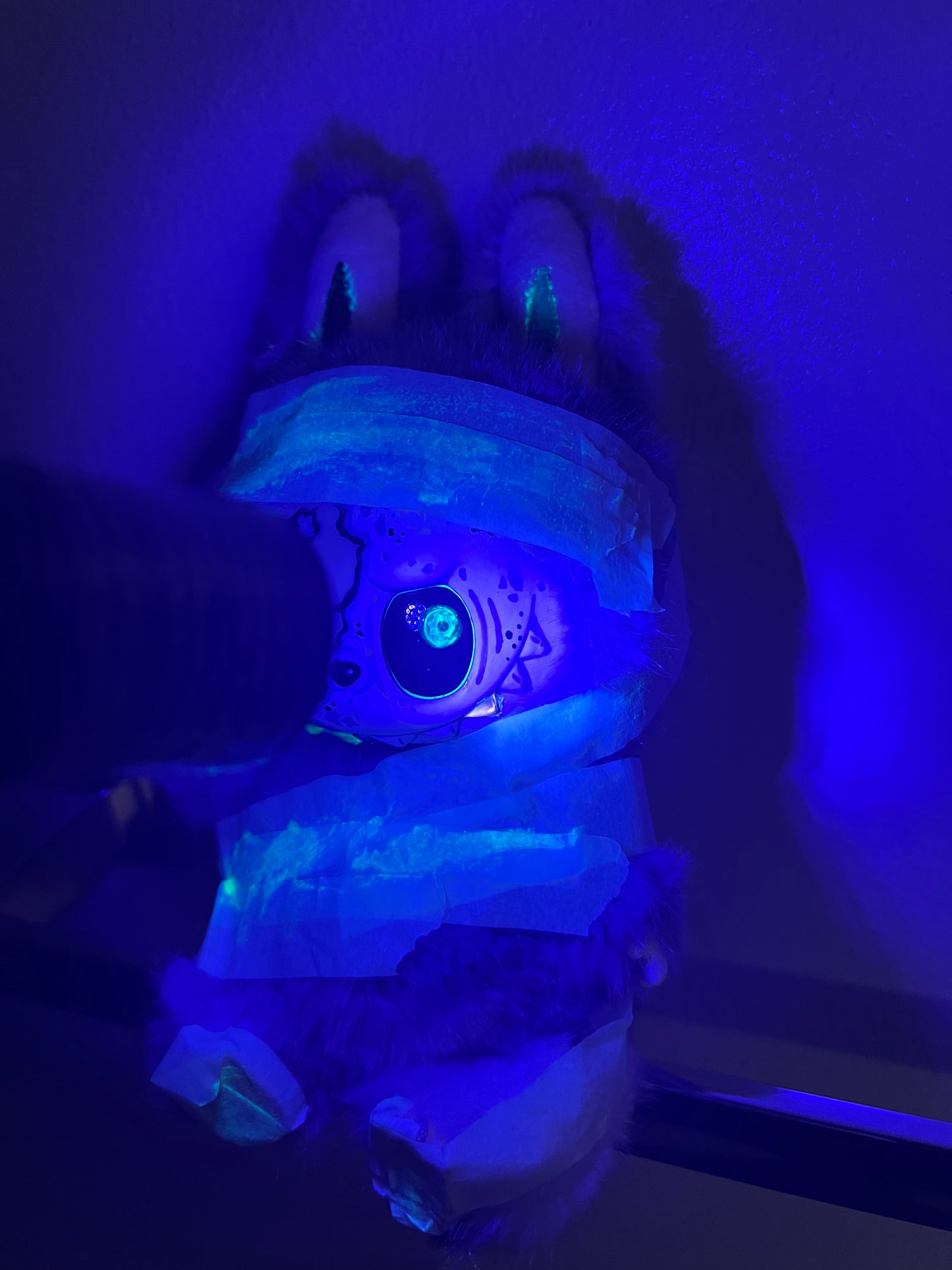 Custom Labubu x Glow-in-the-dark Labubu
