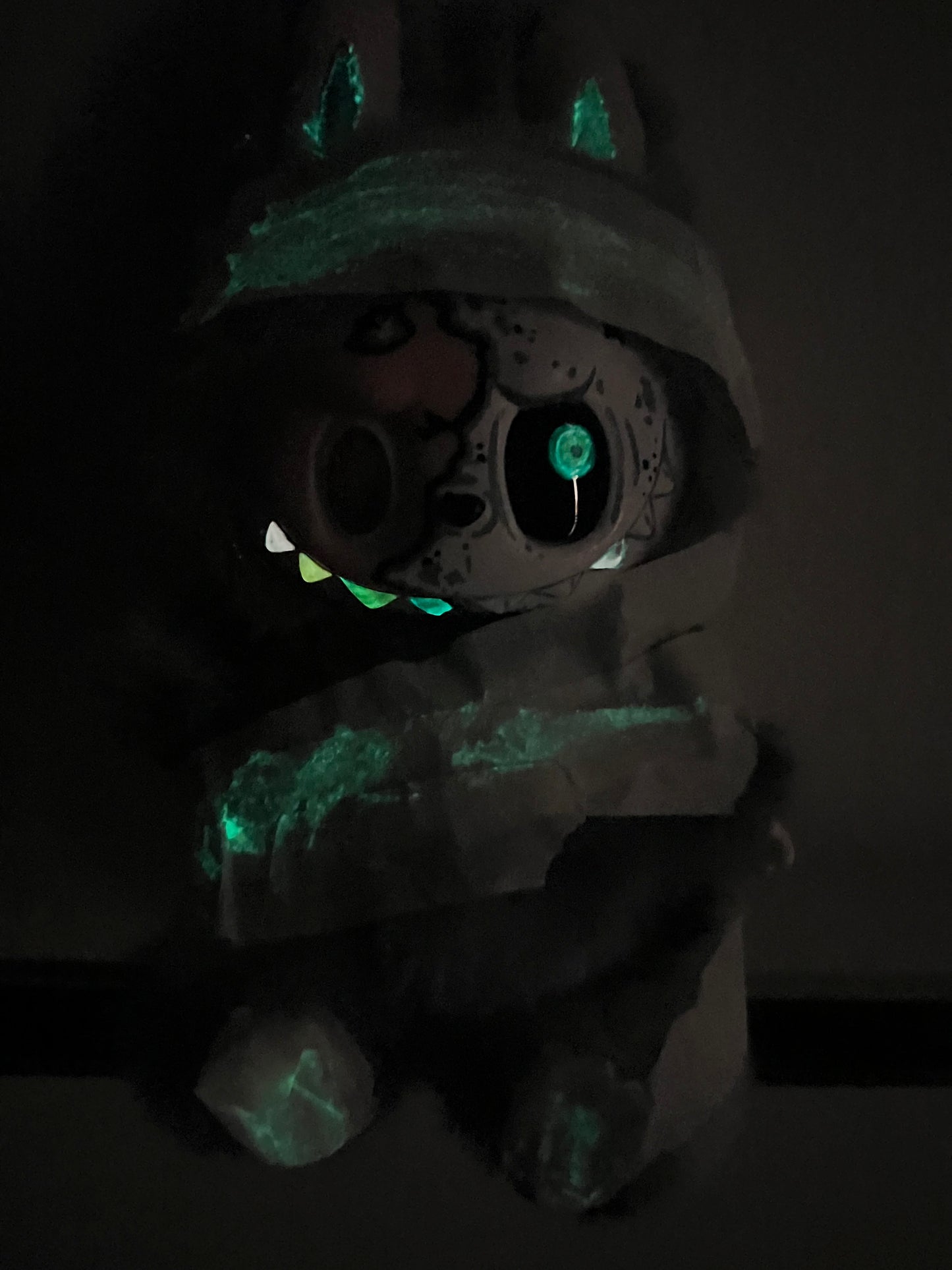 Custom Labubu x Glow-in-the-dark Labubu