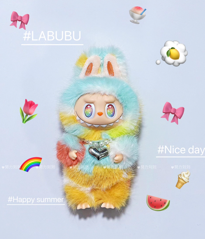 Custom Labubu Orange Sparkling-Nuliniuniu