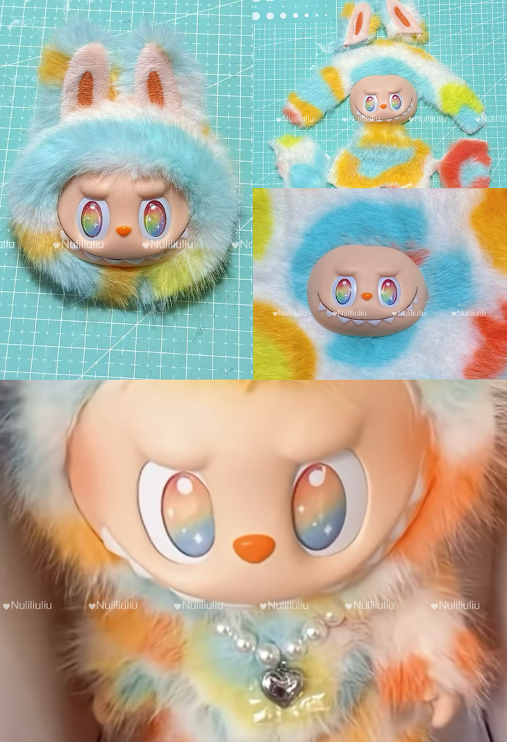Custom Labubu Orange Sparkling-Nuliniuniu