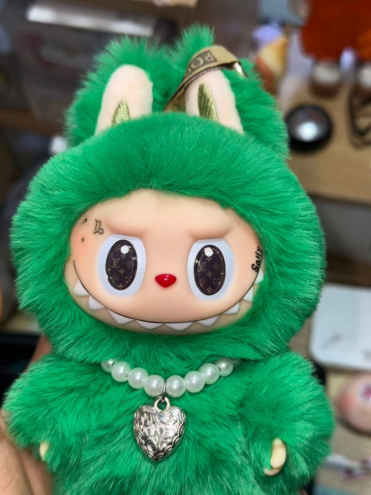 Custom Labubu x Green LV - Nuliliuliu
