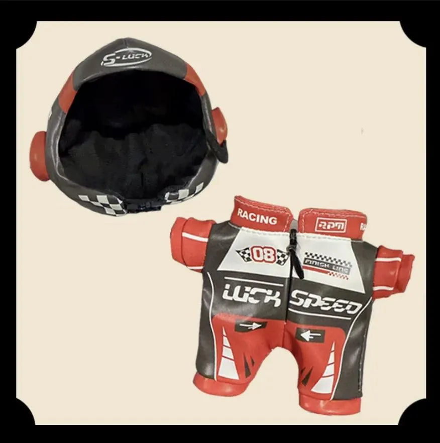 Labubu Race Car Driver Edition Outfit for 17cm