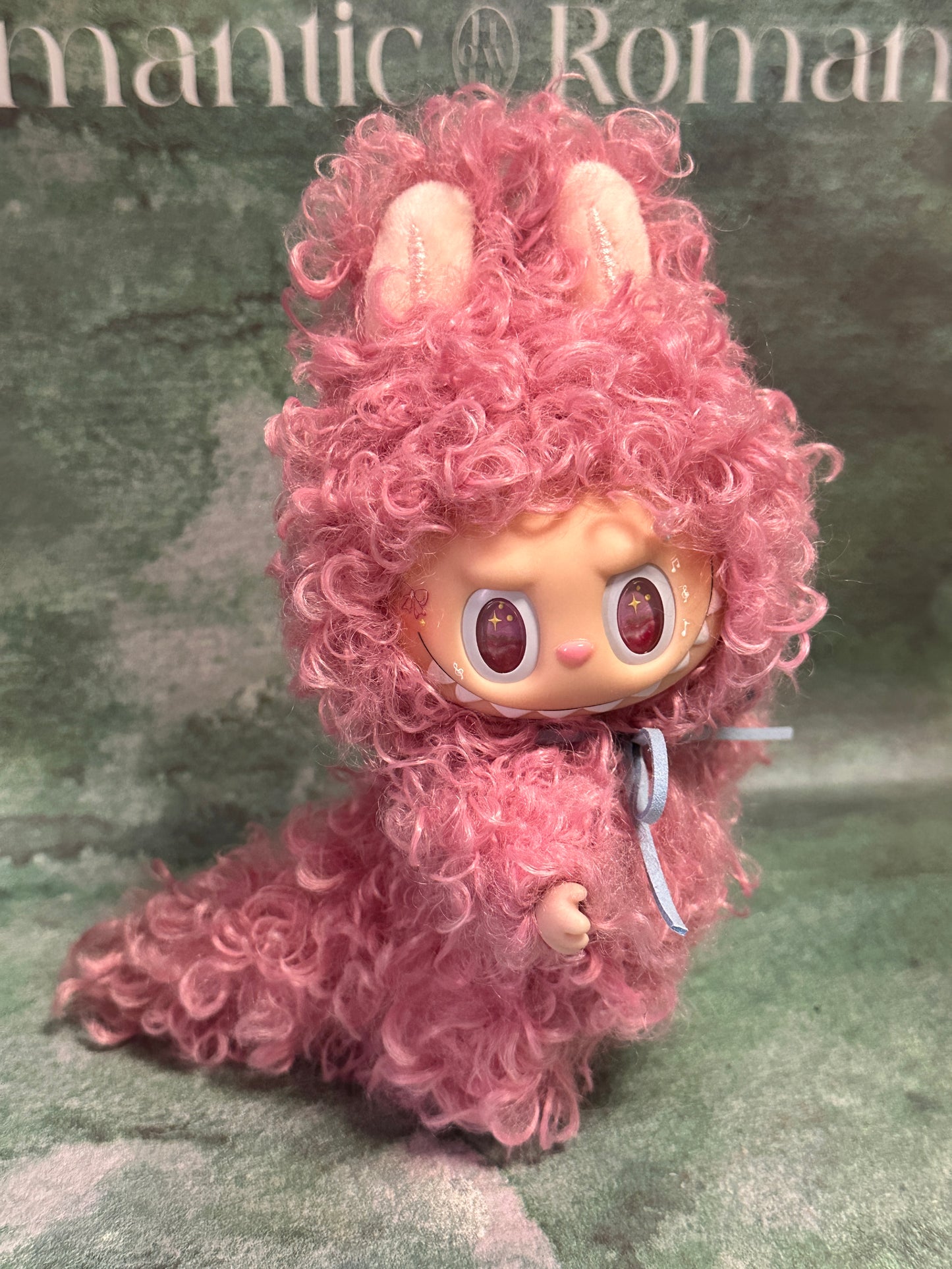 Custom Labubu Pink Persian Cat-April