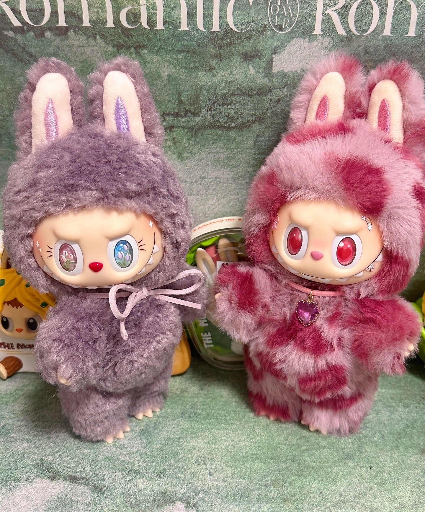 Custom Labubu Pink&Gray Leopard - April