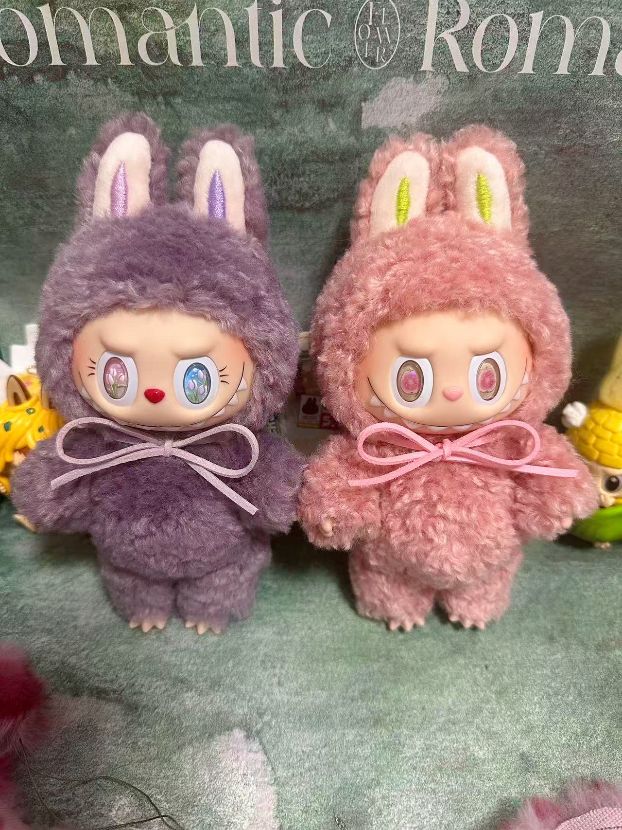 Custom Labubu Pink&Gray Leopard - April