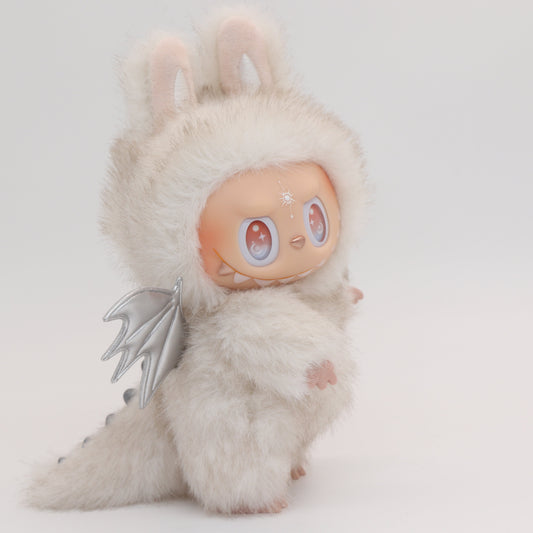Custom Labubu Fluffy White-Jiangjiang