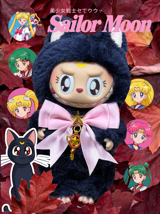 Custom Labubu x Sailor Moon Luna - Nuliliuliu & April