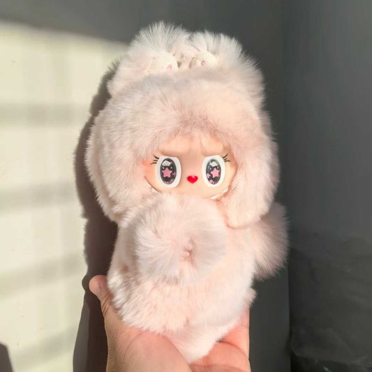 Custom Labubu Fluffy Pink-April