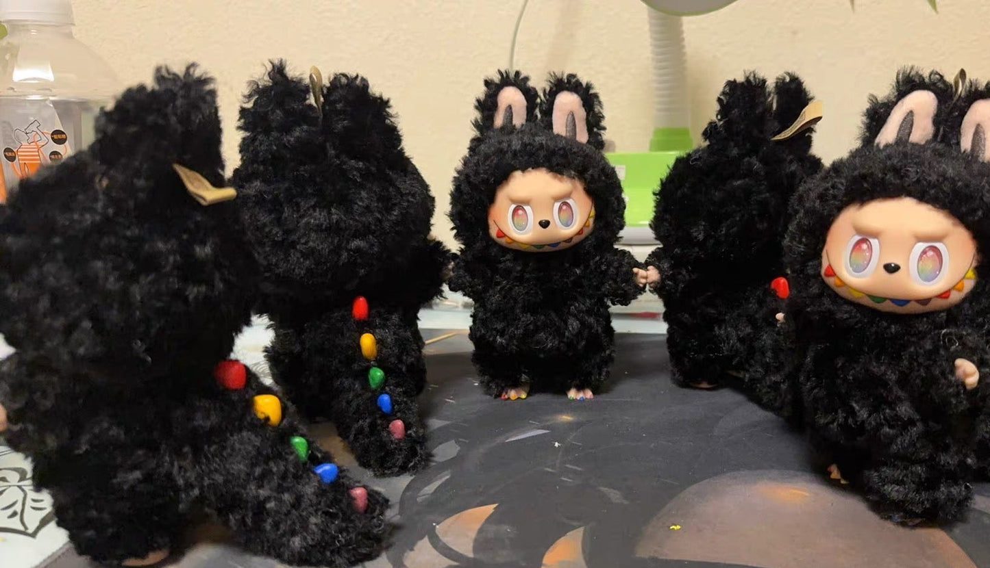 Custom Labubu Big into Energy Secret Black Version