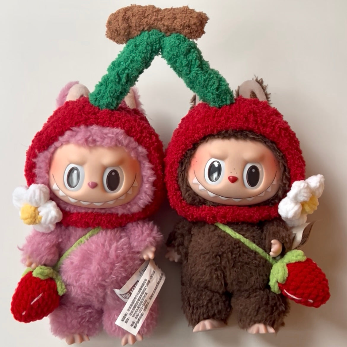 Custom Labubu Cherry Outfit - 100% Handmade