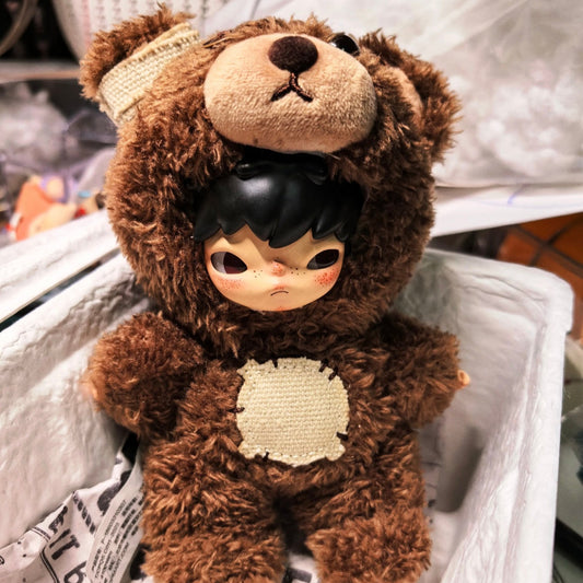 Custom Hirono Secret Fluffy Bear Figure-Emo