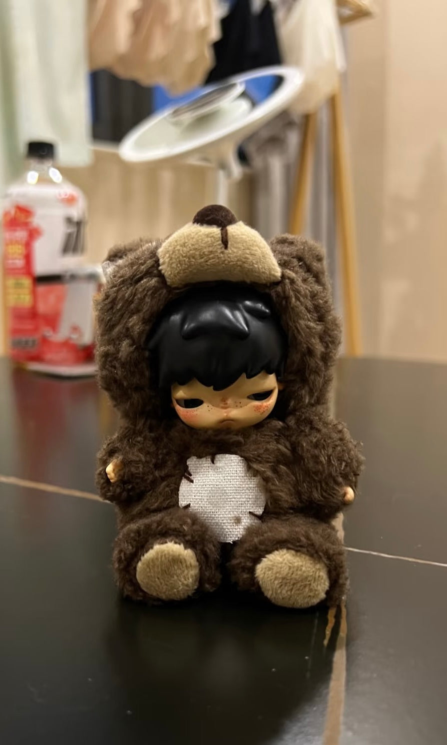 Custom Hirono Secret Fluffy Bear Figure-Emo