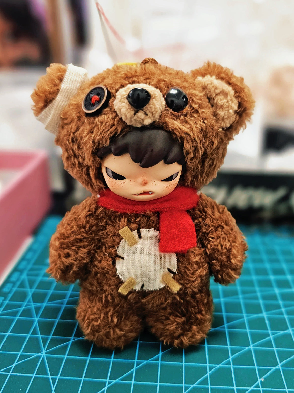 Hirono Fluffy Bear by Emo & Socks