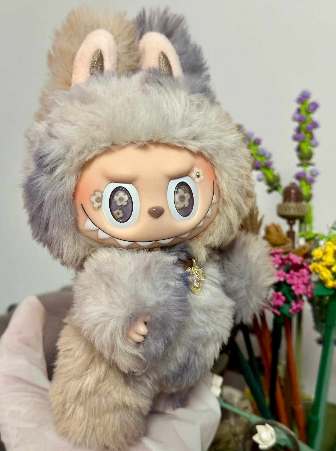 Custom Labubu Lunar Blossom Queen-April