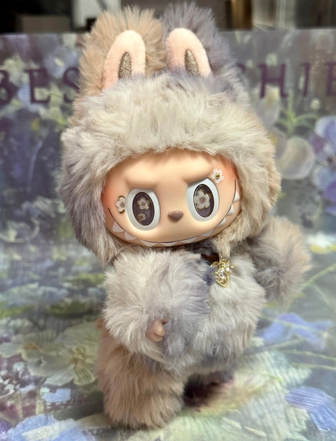 Custom Labubu Lunar Blossom Queen-April