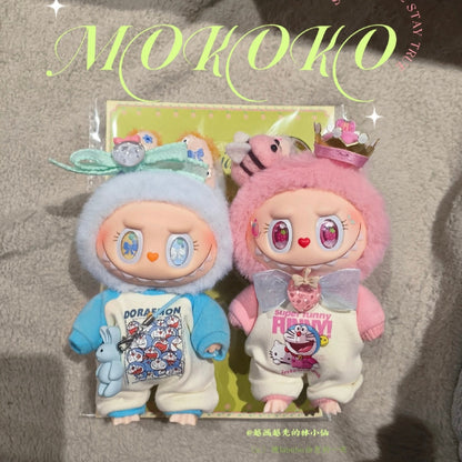 Custom Labubu Dark Pink Mokoko Version-Lin Xiaoxian