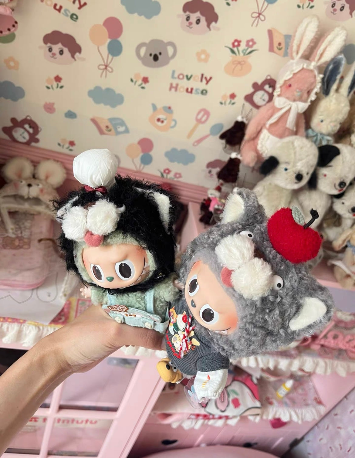 Labubu Puppy & Kitten Headpiece-Pipa Tailor