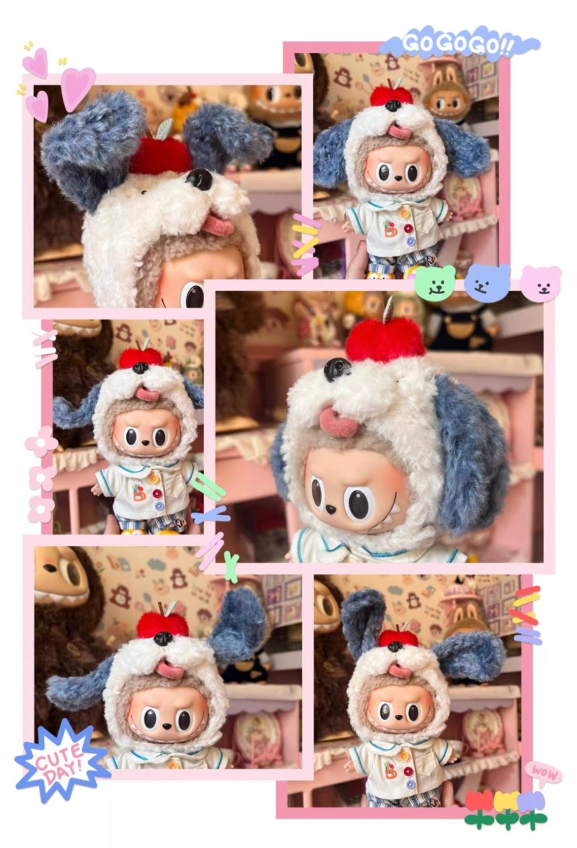 Labubu Puppy & Kitten Headpiece-Pipa Tailor