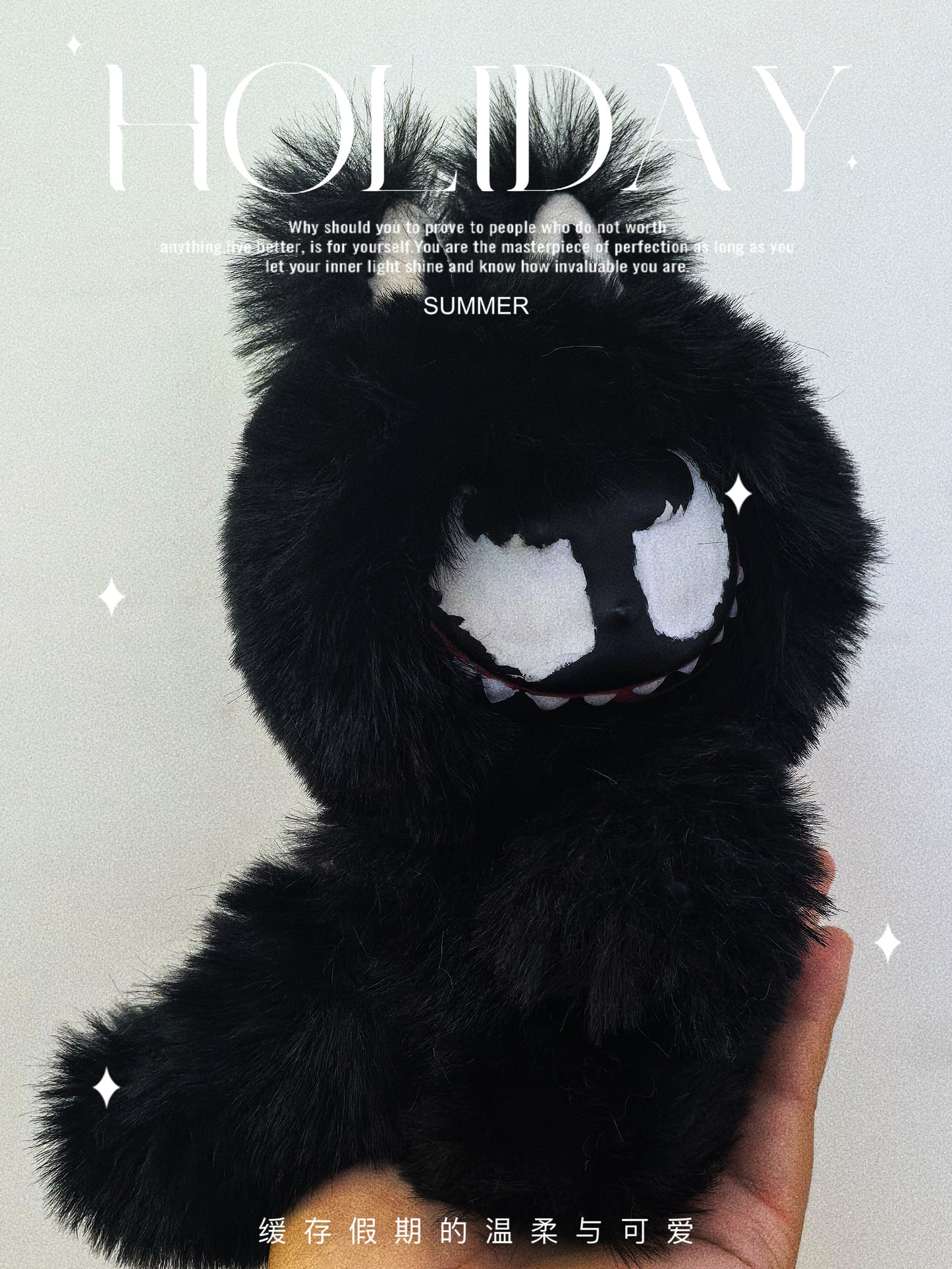 Custom Labubu Venom Version -Little Turtle