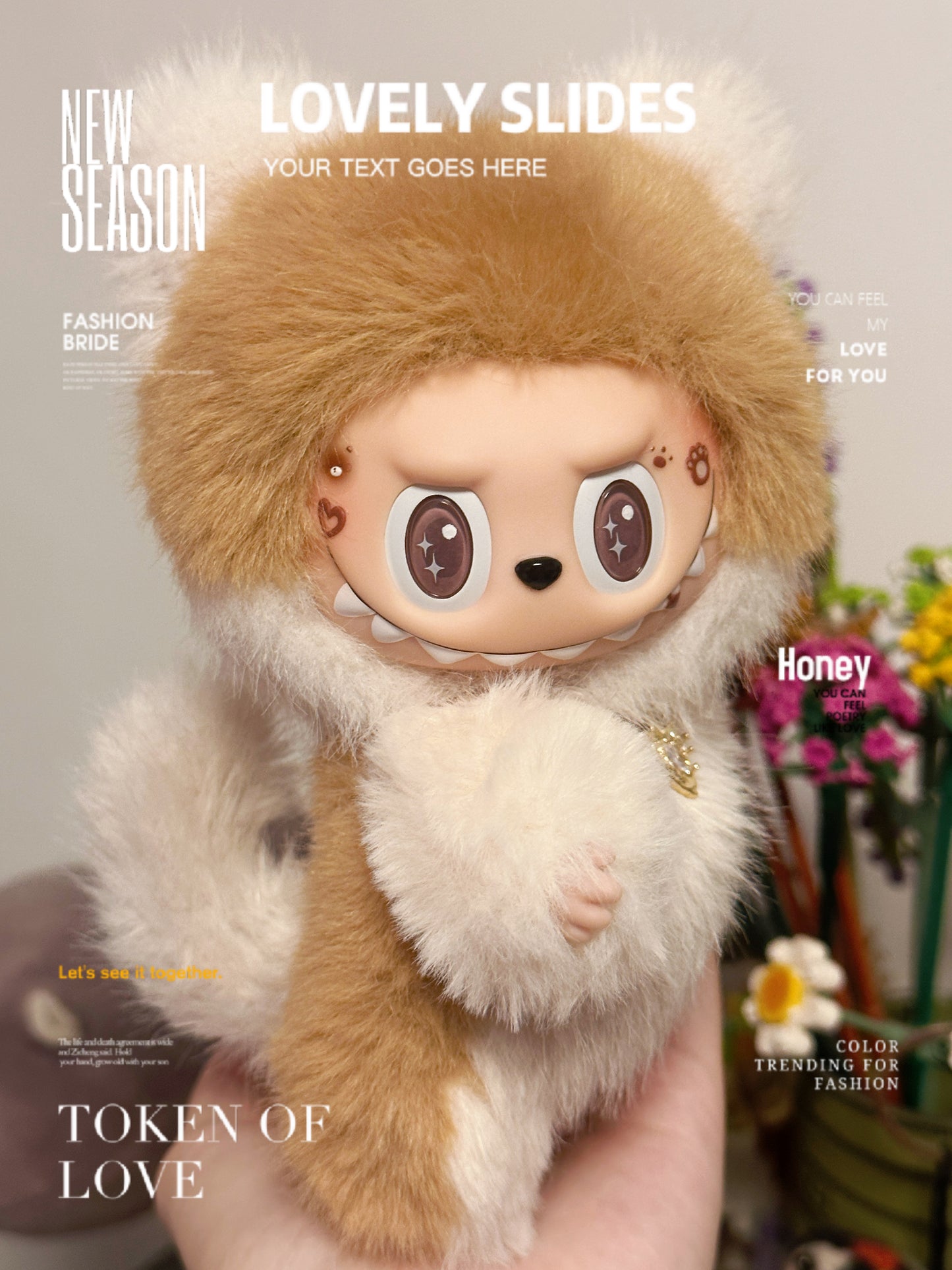 Brown Kitten & Doggie by April