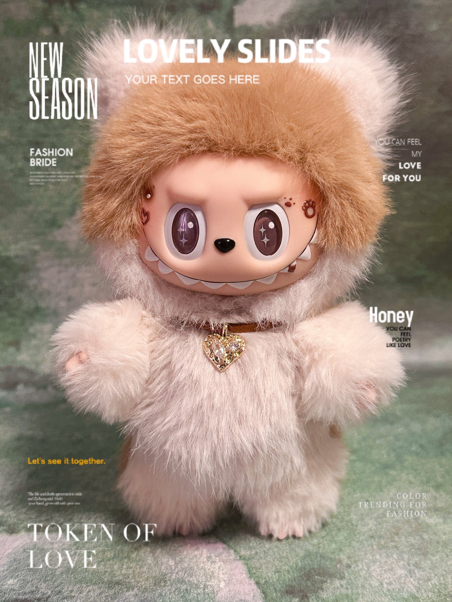 Brown Kitten & Doggie by April