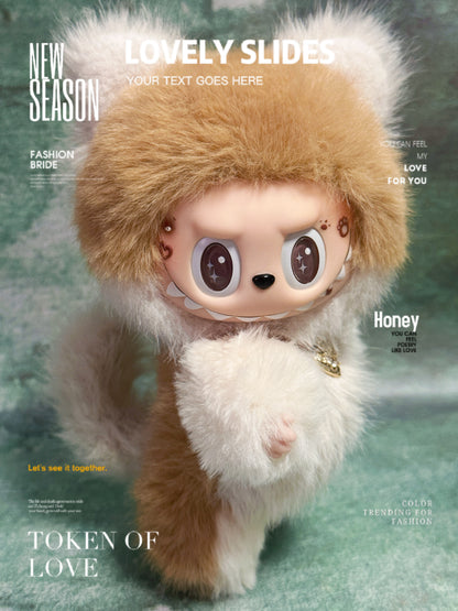 Brown Kitten & Doggie by April