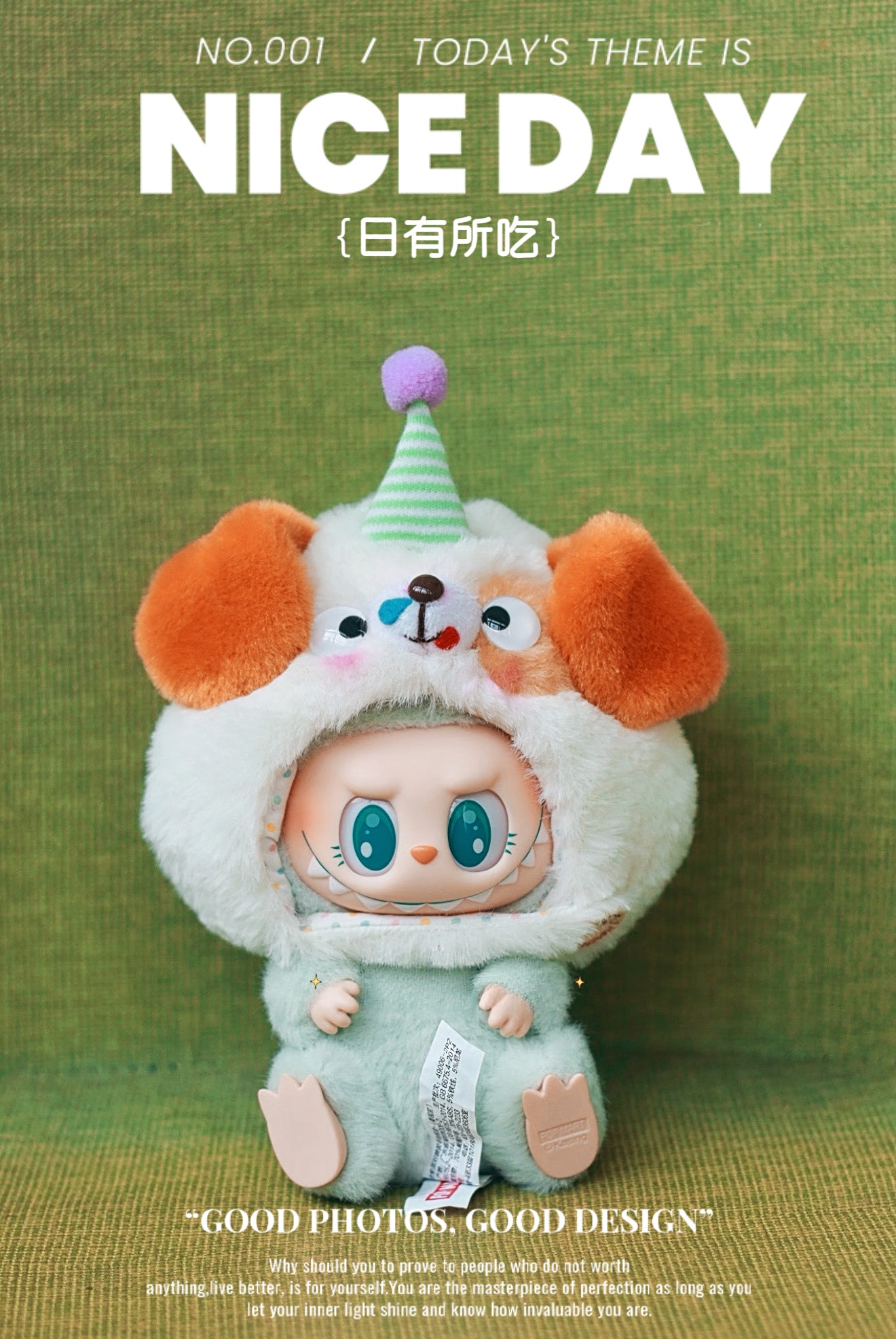 Doggie Headpiece For 17cm Labubu by Yelizi