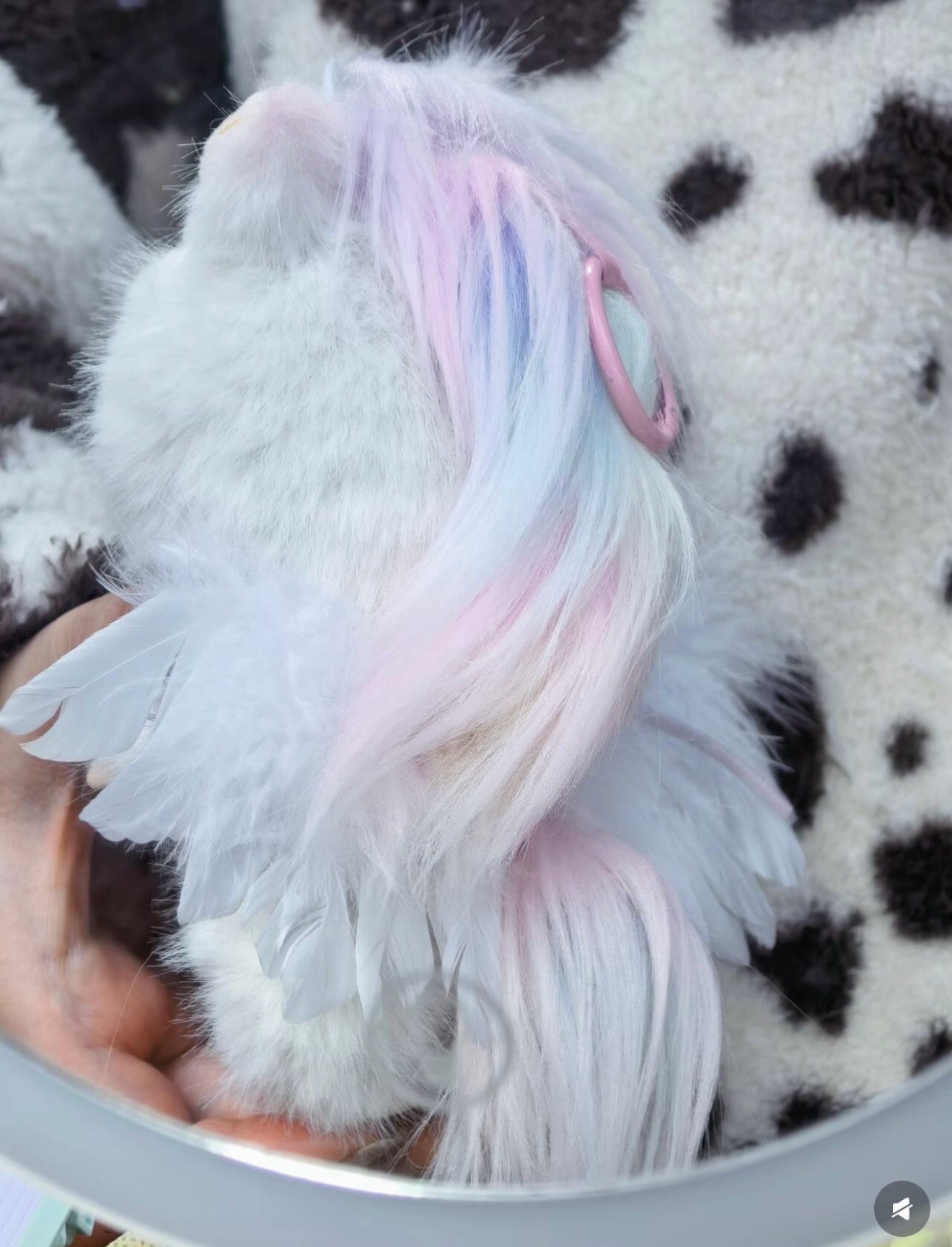 Pink and White Unicorn Pie by YIJUT