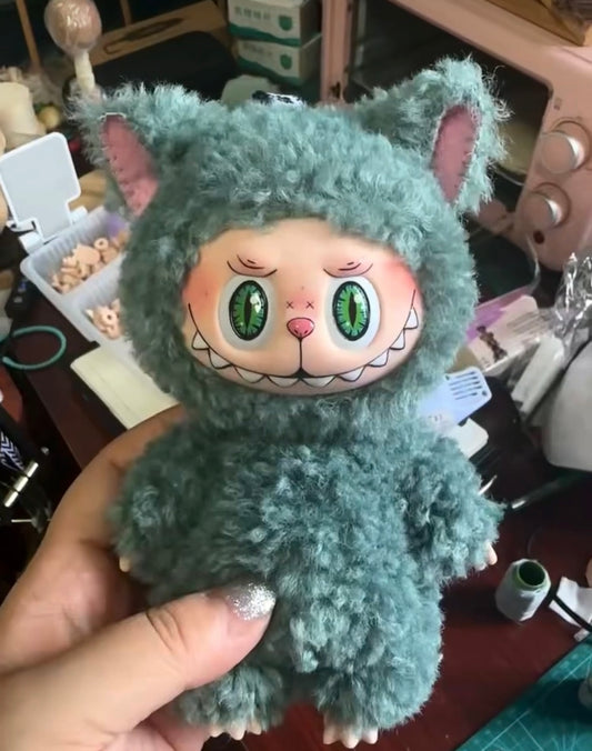 Custom Labubu Naughty Little Curly-haired Kitten - Cihuaer