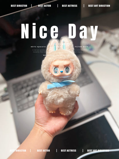Custom A glowing white Labubu - Xuanzi