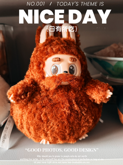 Curly-haired Bearded Fatbubu by Emo