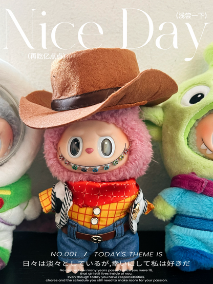 Labubu Toy Story Outfit Clothes For 17cm