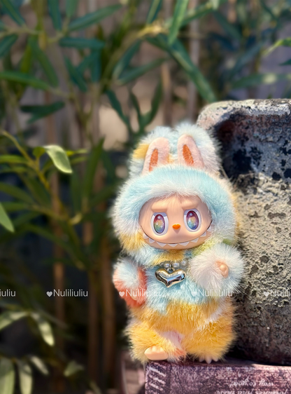 Custom Labubu Orange Sparkling-Nuliniuniu