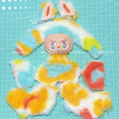 Custom Labubu Orange Sparkling-Nuliniuniu