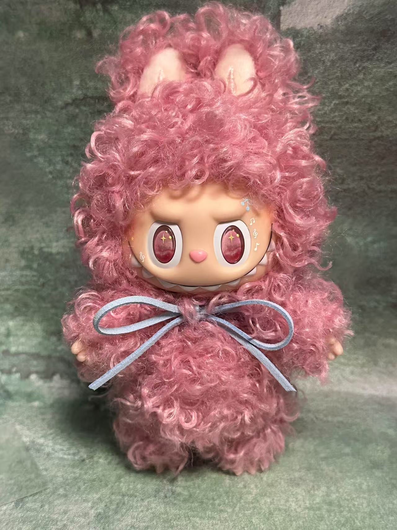 Custom Labubu Pink Persian Cat-April