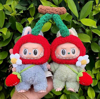 Custom Labubu Cherry Outfit - 100% Handmade